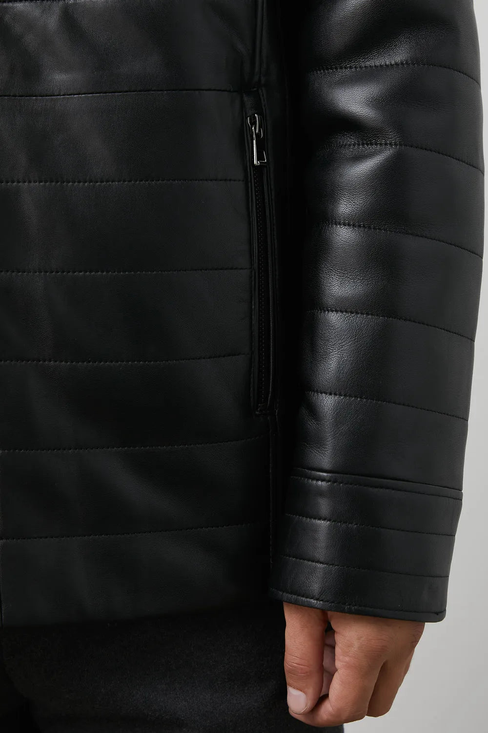 The Dark Horizon – Quilted Leather & Raccoon Fur Parka