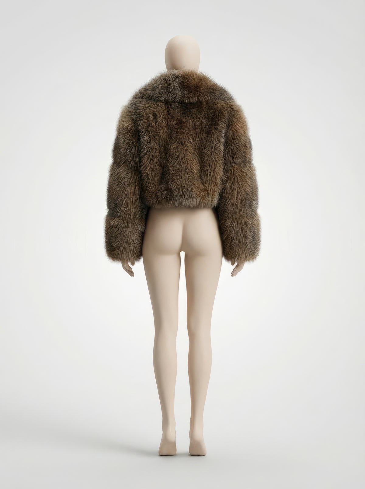 Cocoa Frost Fox – Cropped Luxury Jacket