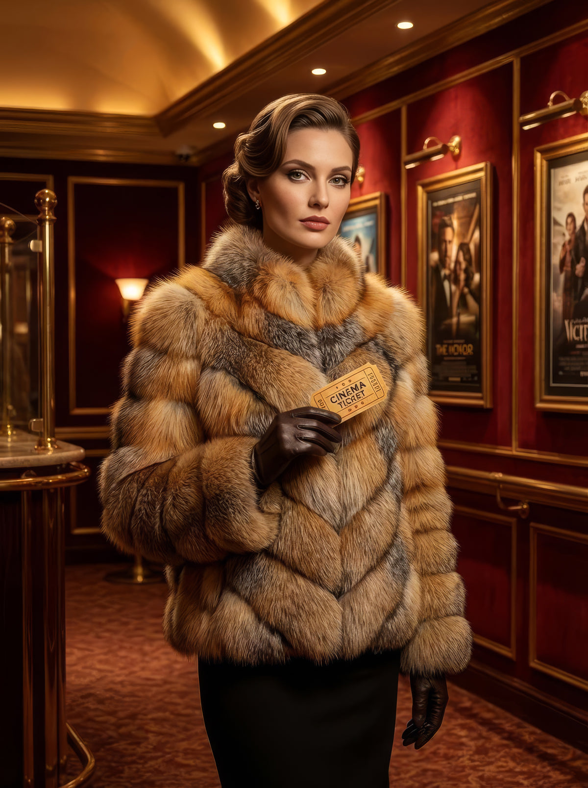 Golden Amber – Chevron Fox Jacket