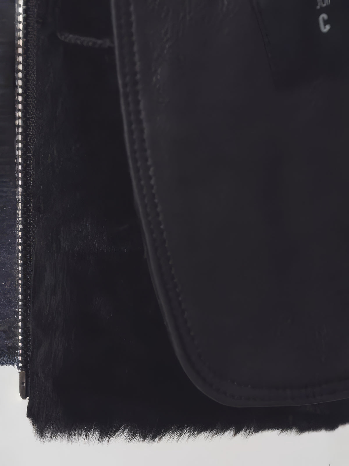 The Nordic Shearling – Black Leather & Wool Jacket