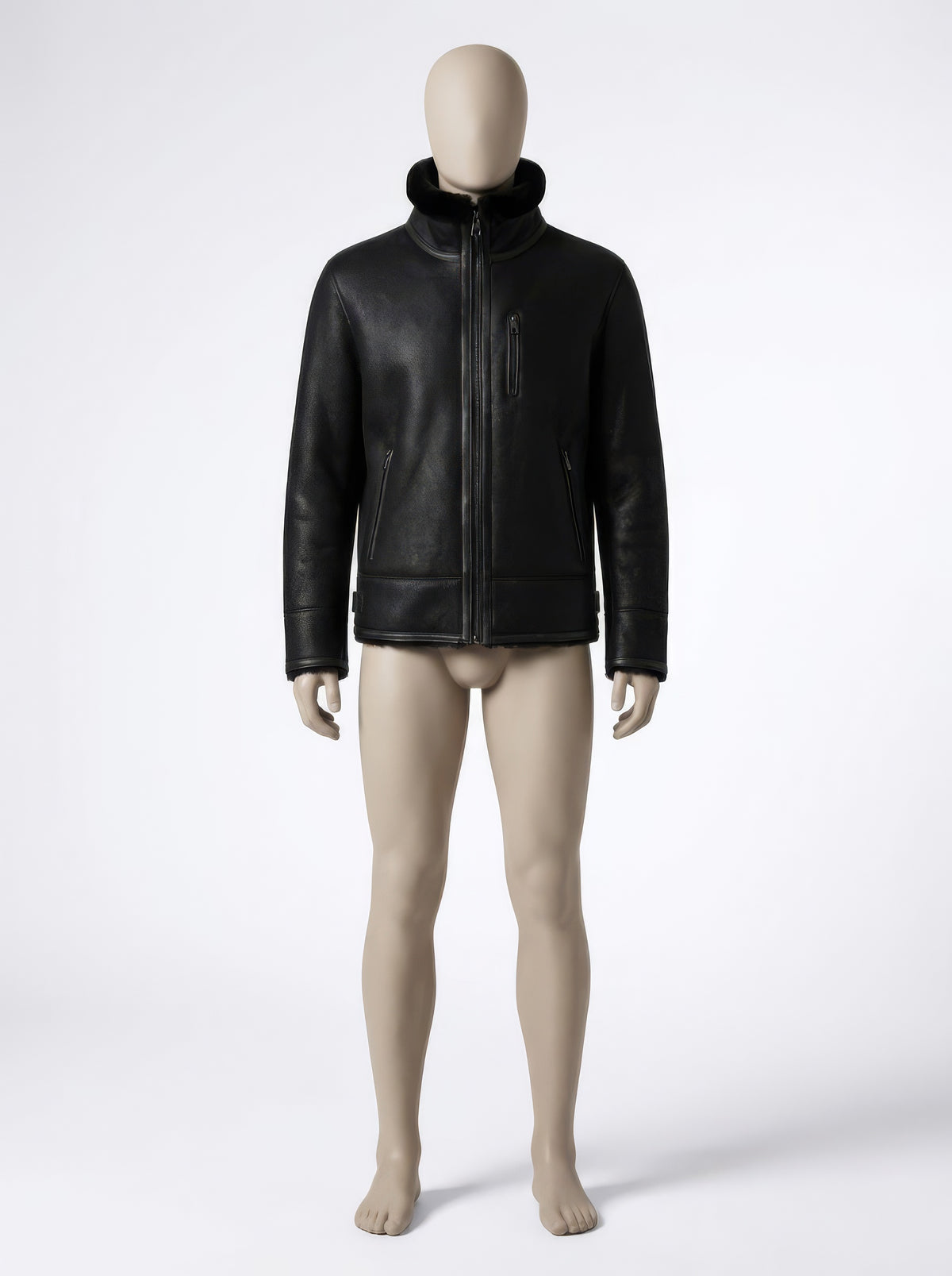 The Arctic Aviator – Genuine Shearling Jacket