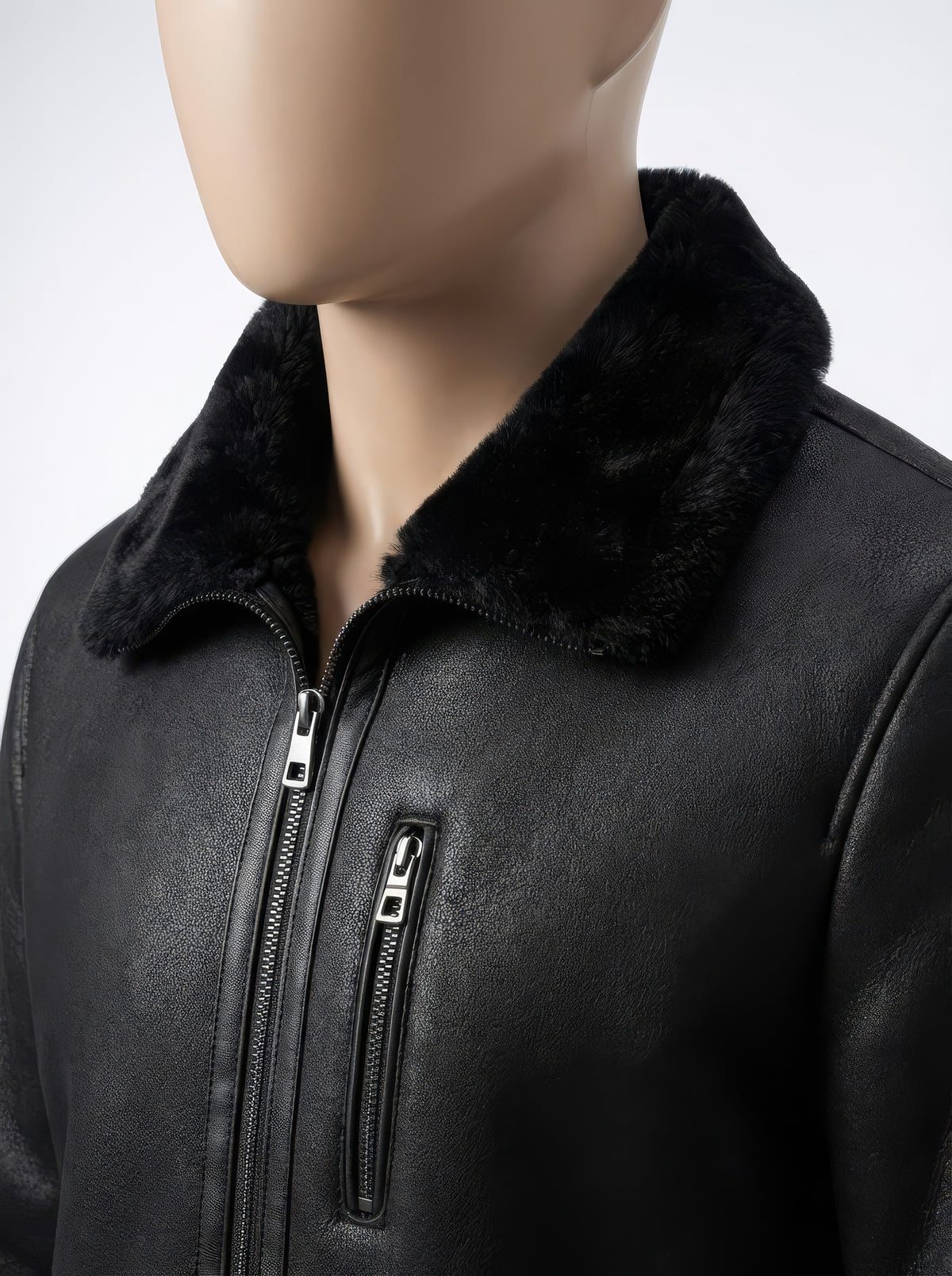 The Arctic Aviator – Genuine Shearling Jacket