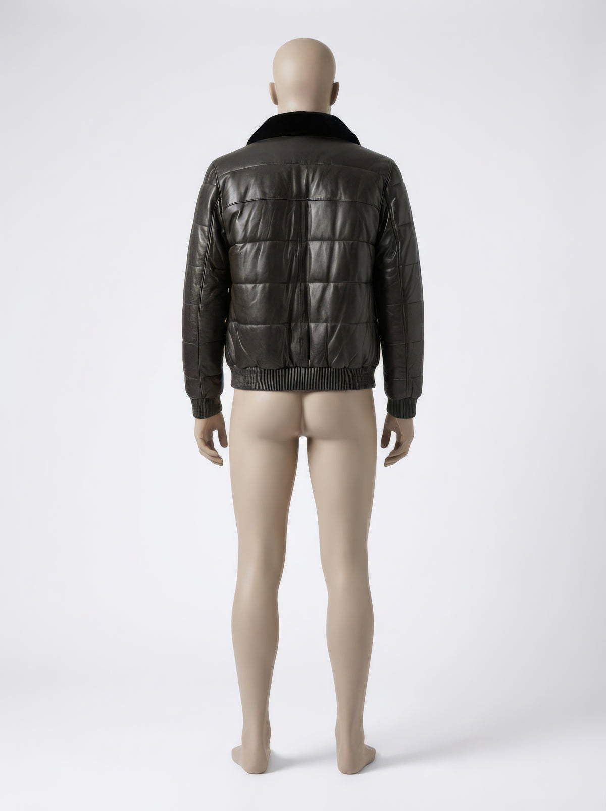 The Highland Aviator – Deep Olive & Black Shearling
