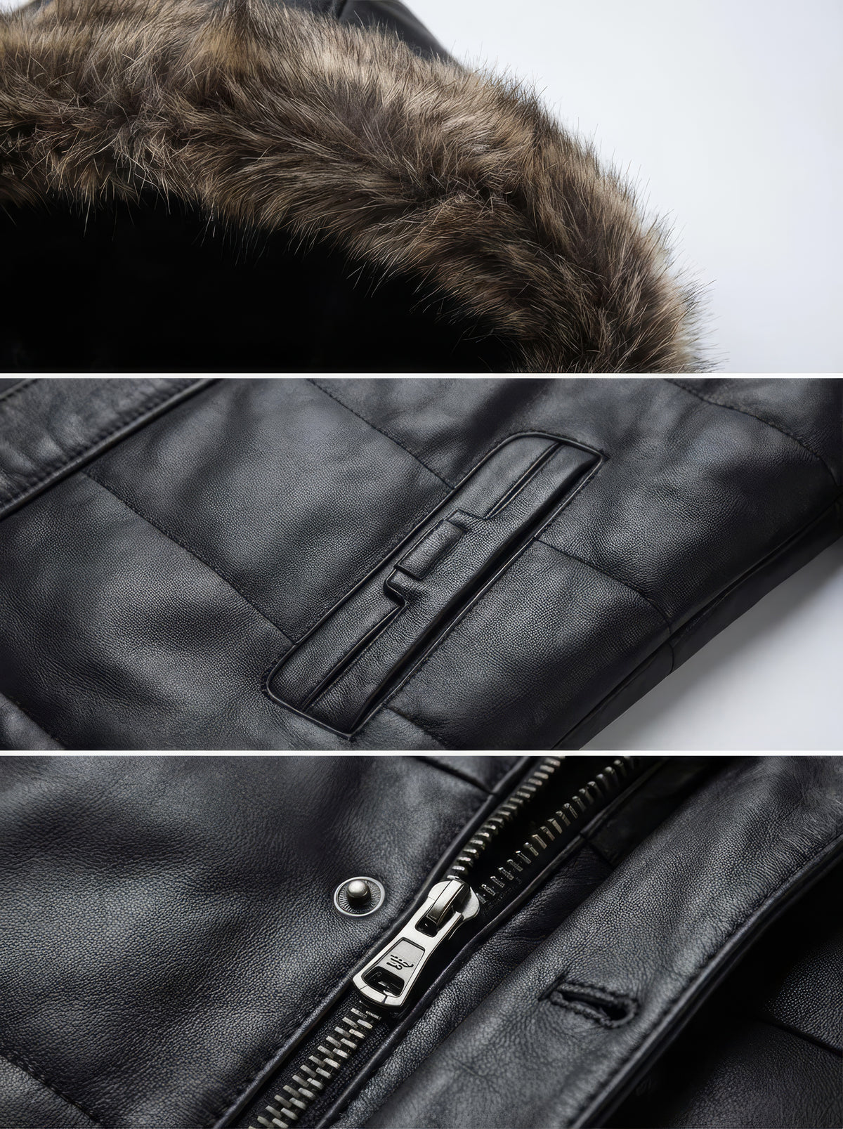 The Midnight Summit – Shearling Lined Leather Parka