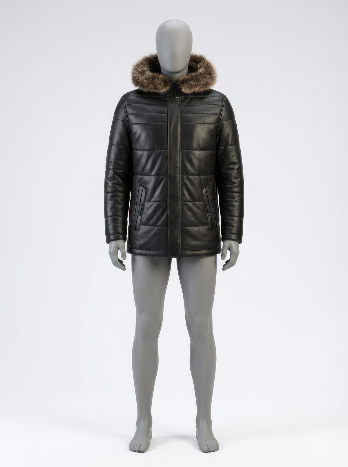 The Midnight Summit – Shearling Lined Leather Parka