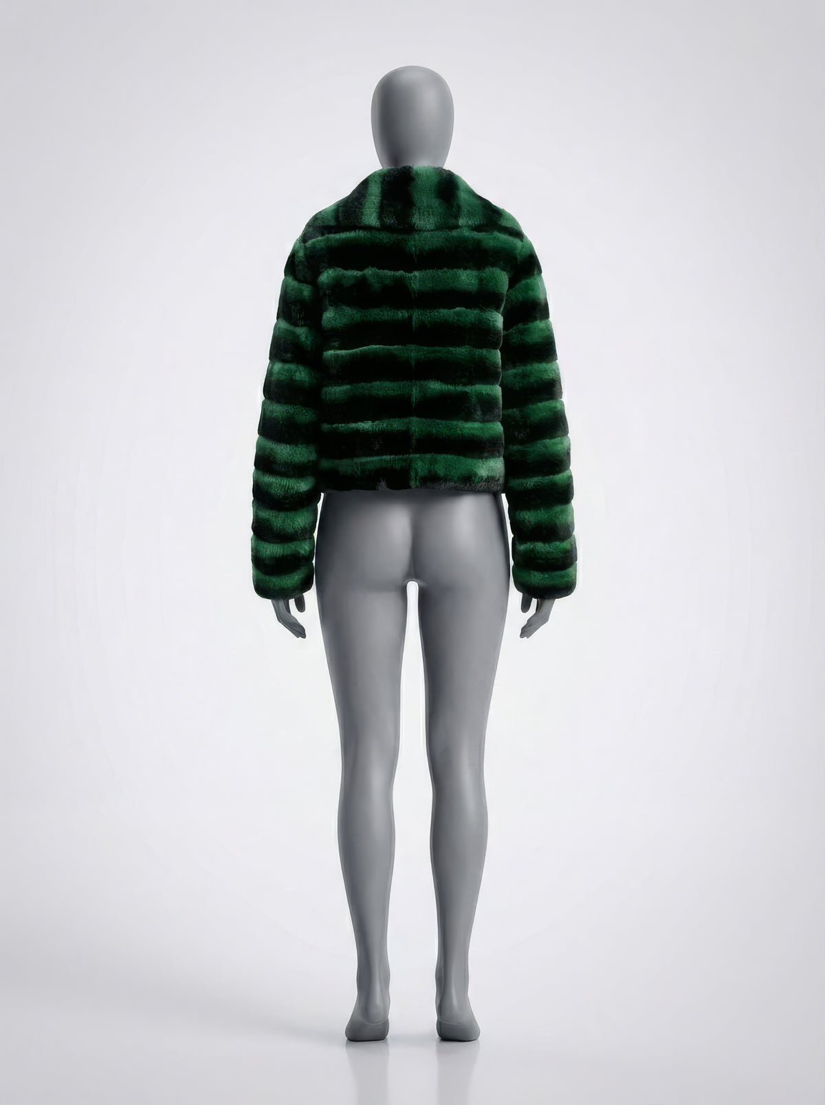 Emerald Green Rex Rabbit – Chinchilla Pattern Jacket