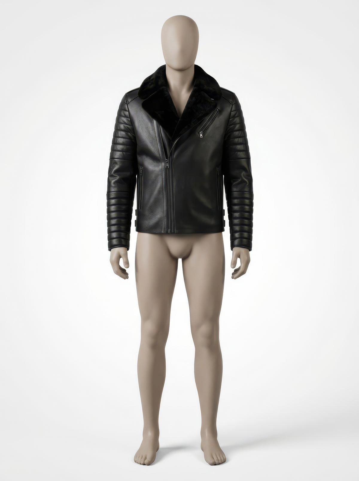 The Midnight Moto – Shearling Lined Leather Jacket