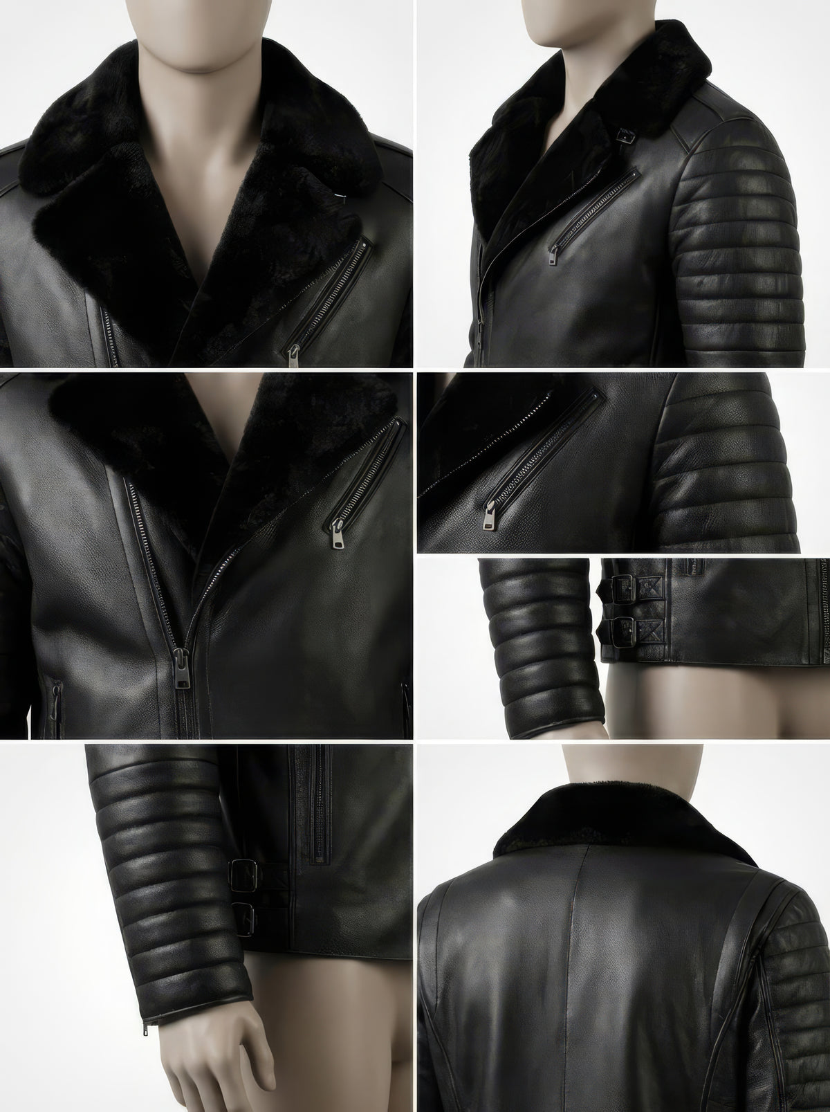 The Midnight Moto – Shearling Lined Leather Jacket